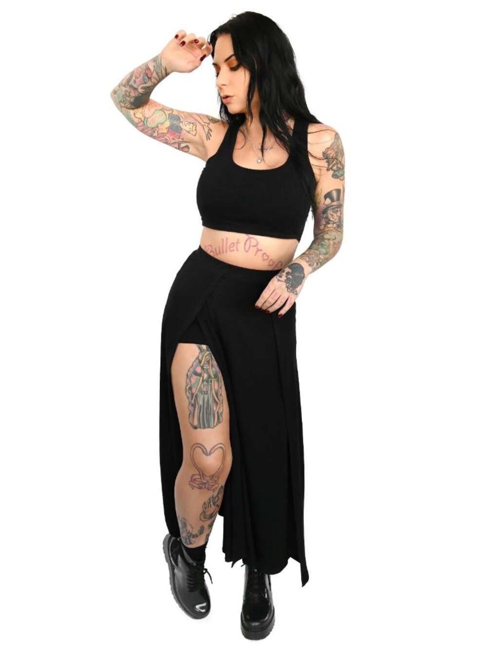 Foxblood Women's Darla Maxi Skirt Built in Shorts Size Small Modal Boho Festival